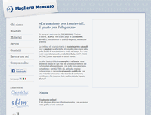 Tablet Screenshot of maglieriamancuso.com